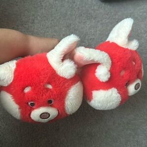 Turning Red Panda Slippers